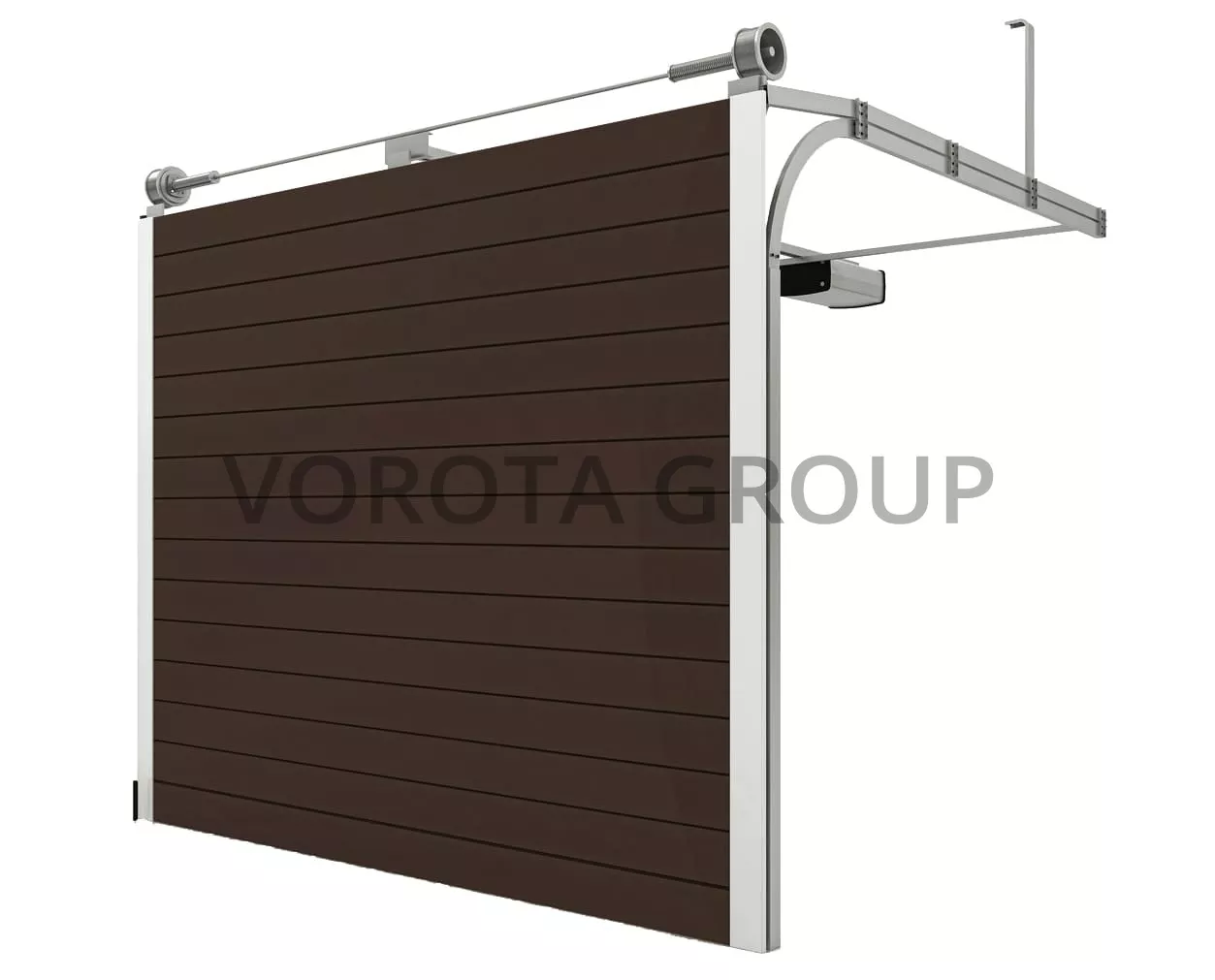Автоматические ворота для гаража Doorhan коричневые 2500x2500